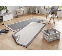 bougari Panama Tapis réversible pour intérieur et extérieur Gris crème 80 x 350 cm