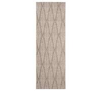 bougari Pella Tapis en Tissu Plat pour l'intérieur et l'extérieur, Taupe/Beige, 70 x 200 cm