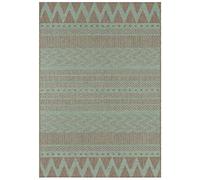 bougari Sidon Tapis en Tissu Plat pour l'intérieur et l'extérieur, Vert Taupe., 70x140 cm