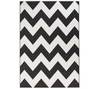 bougari Unique Tapis intérieur et extérieur, Polypropylène, Noir, 80x200 cm