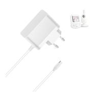 Bouge Câble de charge pour babyphone compatible avec Philips Avent SCD843/26 SCD833/26 SCD845/26 SCD831/26 SCD841/26 SCD835/26 Baby Monitor 5 V 2 A Câble de rechange Chargeur Bloc d'alimentation