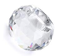 Bougeoir à boule de cristal de 80 mm - En verre massif - Pour décoration intérieure