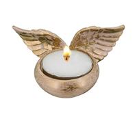 Bougeoir Ailes d'ange | Porte-Bougie Chauffe-Plat avec Figurine d'ailes | Conception d'ailes d'ange, pour la décoration de la Maison, du Salon et de la Chambre à Coucher (Bougies Non incluses)