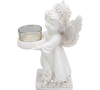 Bougeoir Ange Décoratif Léger Robuste Bureau Organisateur de Bougies Ambiance Résine pour Dîner Balcon Type Droit