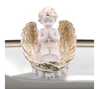 Bougeoir Ange | Statue de Figurine de chérubin de Style européen Porte-Votive pour Bougie Chauffe-Plat,Sculpture décorative d'ange d'église pour Le décor Nuptial de baptême de Douche de bébé