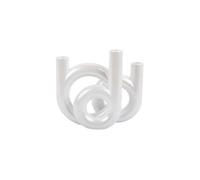 Present Time - Bougeoir Anneaux moyen LOOPA - Blanc - Loopa Blanc