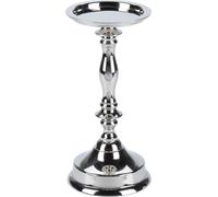 Bougeoir argenté Serrure, h 21,5cm, métal
