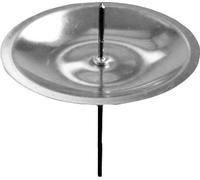 Bougeoir avec épine Argent Ø8cm Métal Couronne de l'Avent Décoration de Noël 16pcs