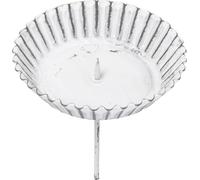 Bougeoir Blanc Design Vintage Moule à Gâteau Métal Ø10cm Décoration de Mariage 4pcs