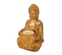 Bougeoir Bouddha | Petite Bougie méditation Décoration Bouddha en Prière - Bouddha Figurine Zen Statues LED Bougeoir pour Cour, Salon, intérieur Povanjer