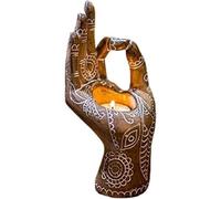 Bougeoir Bouddha Yoga sculpté à la main Bouddha pour la maison et le bureau Figurines de collection