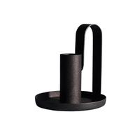 Bougeoir Bougeoirs en Fer Noir, Style Simple, Support forgé, décoration de la Maison, Artisanat métal, Bases Bougies Décorations
