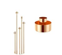 Bougeoir Candélabre de Sol à 5 Bras, 108 cm Haut, bougeoir doré, Centre Table, Ensemble Chandeliers en métal(2pcs)