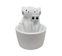 Bougeoir Chat Dessin Animé,Bougeoir Chat,Charmant Stand de Bougies parfumées - Décor de Bougie Chauffe-Plat, Charmant Chandelier, bougeoir parfumé de Dessin animé Mignon pour Chambre à Coucher, salo