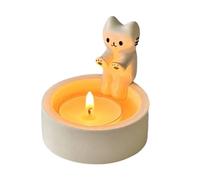 Bougeoir Chat | Supports pour Bougies Chauffe-Plat | Bougeoirs pour Bougies Chauffe-Plat Chaton | Réchauffement des Pattes De Chat Photophores Ornements | Cadeau pour Amoureux Chats
