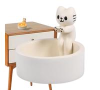 Bougeoir Chaton Mignon, bougeoir Chat - Décor de Porte-Bougies | Bougeoir Durable résistant à la Chaleur, Adorable Chaton Fait à la Main, Pattes chauffantes pour Filles, Femmes, amies, Famille