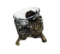 Bougeoir Chauffe-Plat en Fer Sculpté avec Fleur Sculptée Élégant avec Tasse en Verre Chandelier Décorations De Table pour Mariages Romantiques Bougeoir Sculpté pour Centres De Table