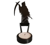 Bougeoir d' d'Halloween - Ornements gothiques en métal, effrayants | Œuvres d'art qui créent une qui crée un sentiment de peur, intérieurs en métal noir pour manger et apprendre