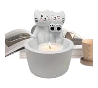 Bougeoir De Dessin Animé,Bougeoir,Charmant Stand de Bougies parfumées | Bougies parfumées en Forme de Chat Mignon, pièce maîtresse en Forme de Pattes chauffantes pour Salon, Cuisine, Chambre à Couche