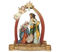 Bougeoir de l'Avent, crèche de Noël Joseph Jésus Ange | Centres de table de Noël..Usage décoratif spirituel.