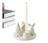 Bougeoir de Noël, décoration d'arbre de Noël pour, Lanterne à Bougie avec poignée, Design léger, Accessoire de Maison pour cheminée, étagères, Salon, Chambre à Coucher, Mariage, 8,2 cm