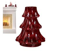 Bougeoir de Noël en verre vintage pour décoration d'intérieur | Bougeoirs pour rassemblement, cheminée, salle à manger, centres de table, mariages, fêtes