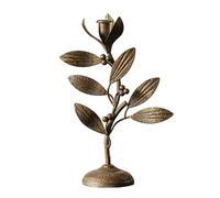 Bougeoir de Style Branche d'arbre en Fer forgé, Accent décoratif Vintage avec Support de Bougie Finition Bronze Antique Vieilli(23 * 11 * 35.5cm)