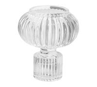 Bougeoir de style lanterne - Porte-bougie transparent avec bâton votif, bougeoir transparent | Bougeoir moderne en verre, décoration pour bougies votives, bougeoirs premium