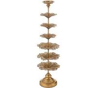 Bougeoir Déco en Métal "Arbre" 79cm Or G