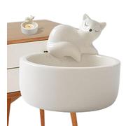 Bougeoir décoratif parfumé, motif renard endormi, photophore, fait à la main, sculpture créative en résine pour la maison