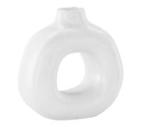 Bougeoir Design en Céramique "Judi" 13cm Blanc