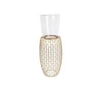 Bougeoir Design Rétro "Malibu" 73cm Or
