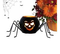 Bougeoir d'halloween, Support d'éclairage à thé à la Spider et Accent de Table Gothique, Porte-votif décoratif pour la Maison, l'appartement, la Table à Manger, la Chambre, Le Porche, Le ja