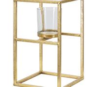 Bougeoir Mauro Ferretti Elegant Doré 15x15x25 cm