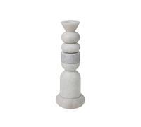 Bougeoir empilable Stone blanc