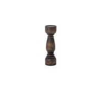 Bougeoir en bois de manguier marron, sculpté à la main - Bloomingville, Theron - H48 cm