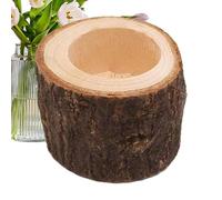 Bougeoir en bois rustique - Décoration de table compacte en forme de branche d'arbre pour mariage, anniversaire, vacances, bar