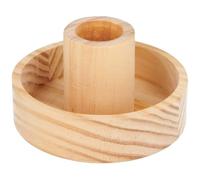 Bougeoir en Bois - Socle Rond - Ø 9 x 5 cm