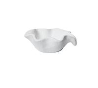 Bougeoir en céramique, Candlestick Holder Multicolor Leaf Shape Candle Diffuser Cup Bedroom Living Room Ornament(White)