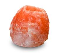 Bougeoir en Cristal de Sel Himalaya Rock 500g - 100% Authentique Cristal de Sel d'Himalaya Naturel - Sculpté à la Main - Porte-Bougie en Matière Naturelle de Qualité - Forme Naturelle - Zen’Light