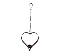 Bougeoir en Fer Rustique 54cm Piquet de Jardin | Fer vieilli , design rustique charmant, pour idéal jardin patio, finition bronze antique, aspect classique