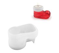 Bougeoir en forme de botte de noël, moule en Silicone résistant hautes températures, moule en époxy pour ornement de maison, fournitures de fabrication de bougies