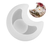 Bougeoir en forme d'étoile et de lune, moule en Silicone, support de chandelier en résine, moules pour bougie chauffe-plat, pour la maison, la cuisine, la Table de bureau, décorations faites à la main