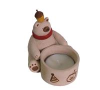 Bougeoir en Forme d'ours, bougeoir en Forme d'ours, Centre de Table décoratif, décoration de Maison Faite à la Main, Ornements de Chandelier, bougeoir à thé, décoration