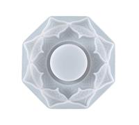 Bougeoir en résine époxy pour bougie chauffe-plat en forme de fleur