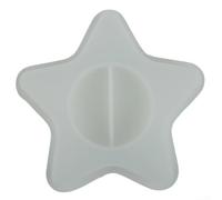 Bougeoir en silicone époxy avec plusieurs formes géométriques pour bougie chauffe-plat et décoration d'intérieur (étoile)