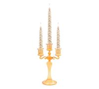 Bougeoir en Verre - 21 x 11,58 cm - Bougeoir en Verre de Style français - Décoration Romantique de dîner Chandeliers, Accessoire de Photographie de Mariage, décoration d'intérieur, bougeoir coloré