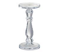 Bougeoir en Verre Design "Leti" 27cm Transparent G