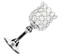 Bougeoir Européen en Cristal 22cm pour Bougies Chauffe-Plat