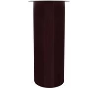 Bougeoir fait à la main en fer CIRE 20x20x40 prune et gris